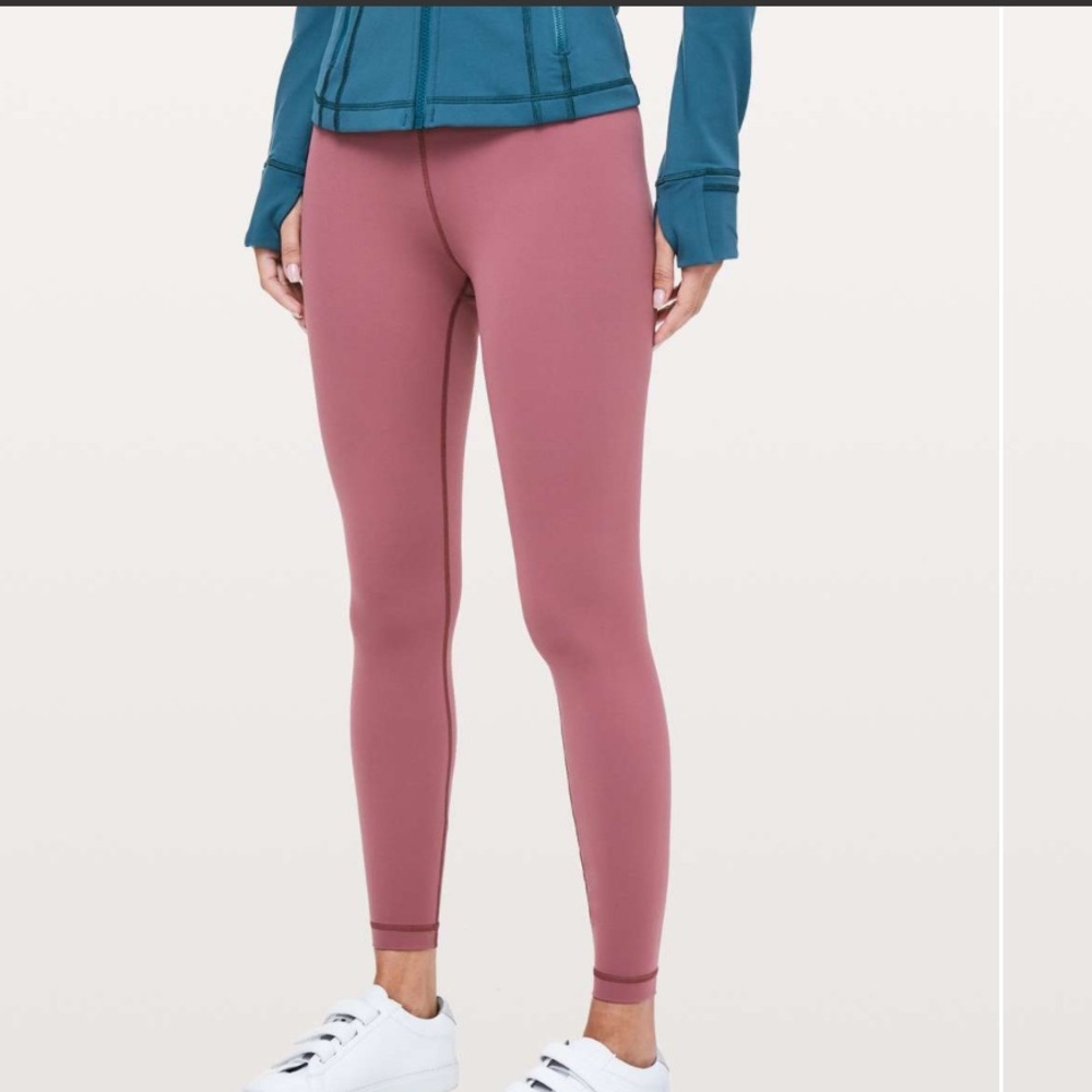 Lululemon Wunder Under Hi-Rise 7/8 Tight‎ Full-On Luxtreme Misty Merlot Size 4